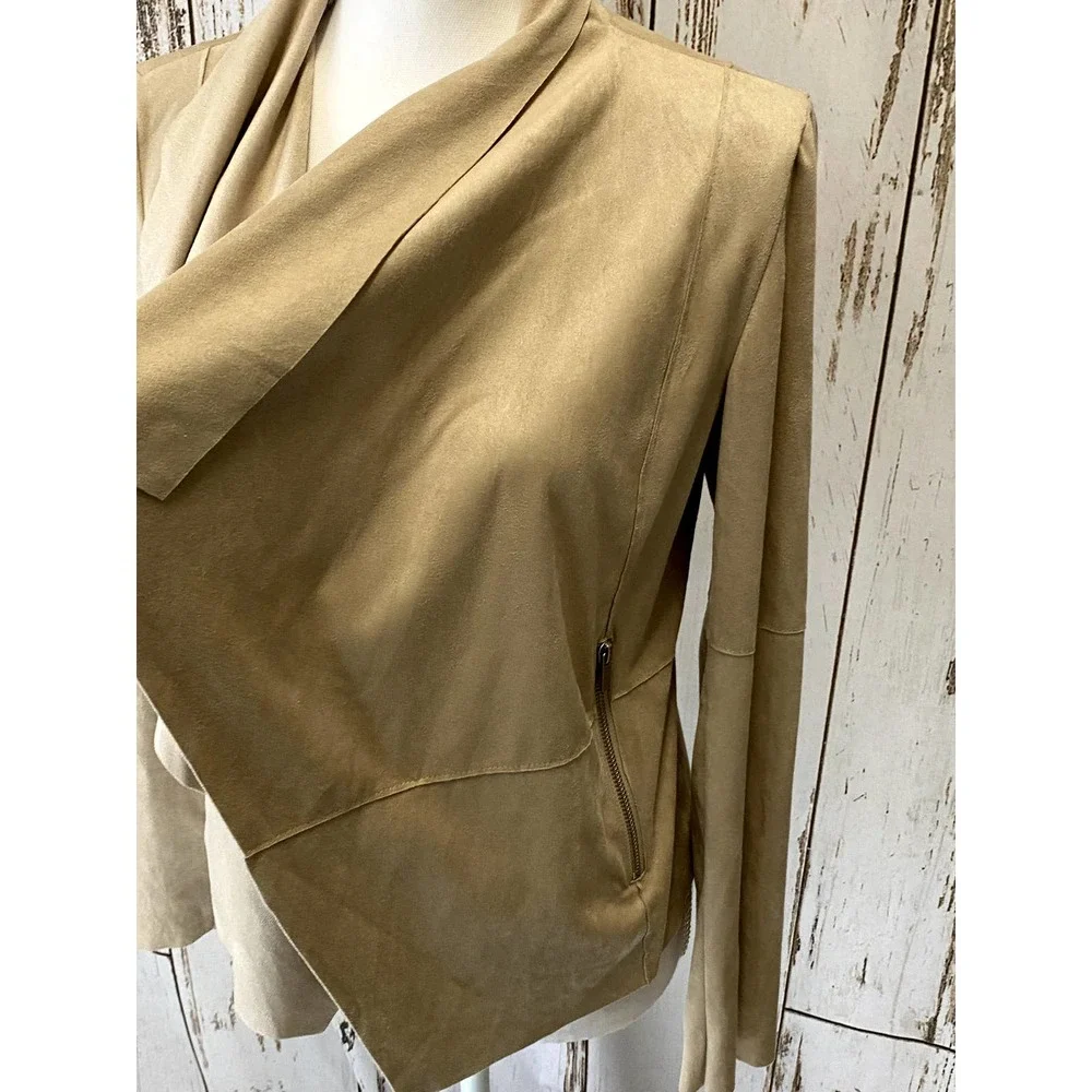 Nordstrom Bagatelle Tan Suede-Like Feel Jacket - Picture 4 of 6
